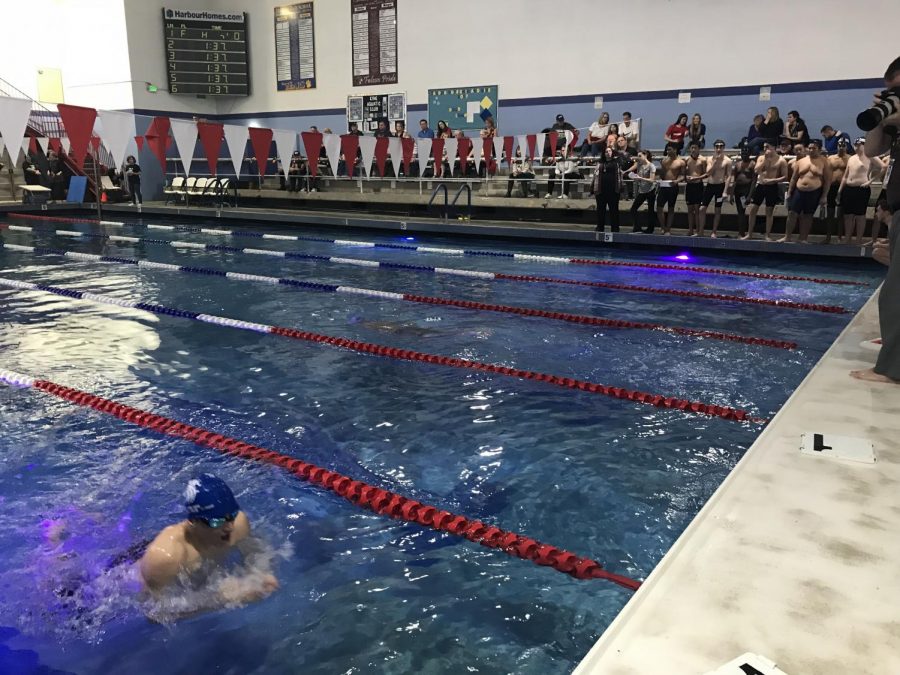 Tahoma Boys Swim and Dive set new records in a huge win against Kentridge.