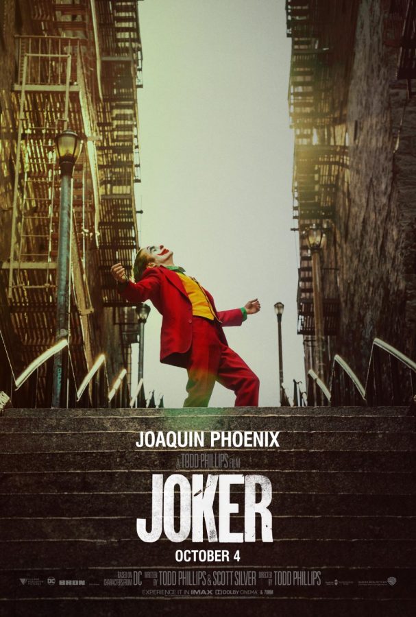 Joker starring Joaquin Phoenix is out now. Used under fair  usage, poster by DC/Warner Brothers