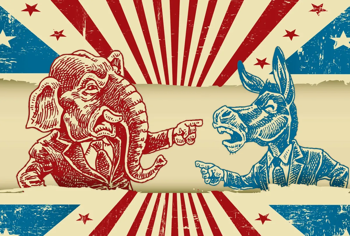 Republican+Elephant+VS+Democratic+Donkey+%28Composite+illustration+by+Salon%2FGetty+Images%2FKeith+Bishop%2Ftintin75%29