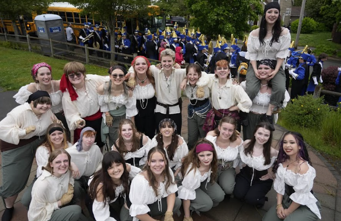 2025 Tacoma high school Color Guard.